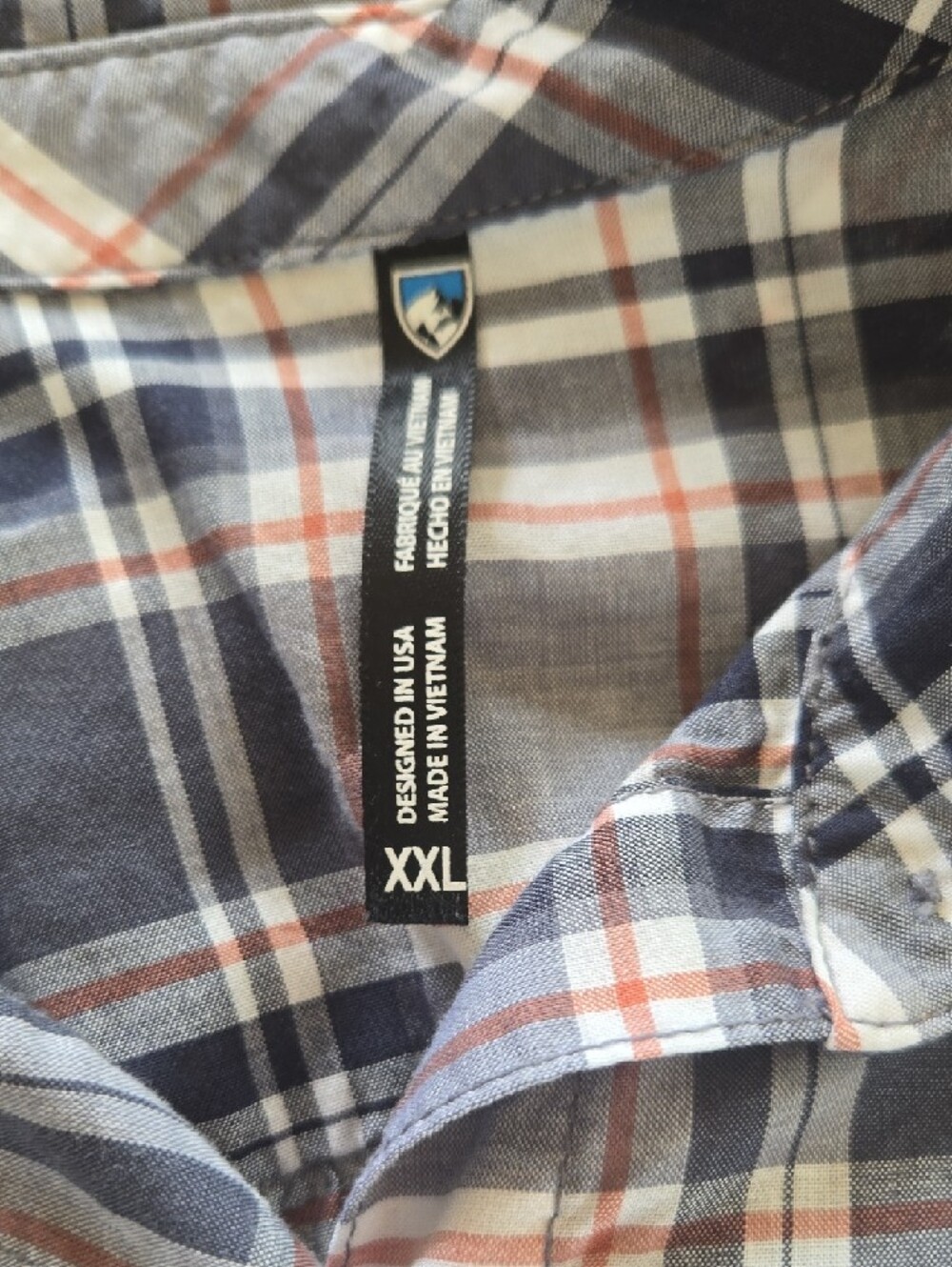Kuhl Women's Plaid Button-Down Shirt in White, Blue, Brown - Picture 6 of 13